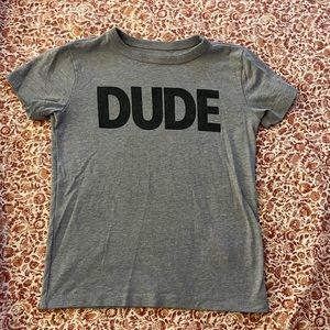Crewcuts “Dude” T Shirt Boys 4-5
